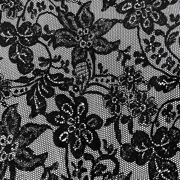 London Times Black & White Lace Pencil Dress Size 4 - Picture 4 of 5